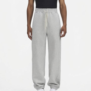 Pantalones Deportivos de Felpa para Hombre, Mezcla de Algodón y Poliéster Premium, Cintura Elástica Acanalada, Cierre con Cordón Ajustable, Precio Bajo - Product Image 1