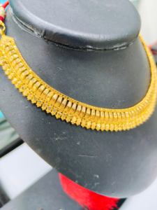 Collar con Colgante de Oro Sólido de 22K para Mujer, Joyería de Boda Tradicional India, Certificado BIS, Oro Puro - Product Image 4