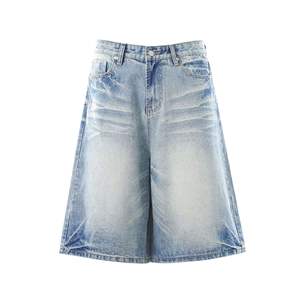 Pantalones Cortos de Mezclilla para Hombre con MOQ Bajo, Estilo Carpintero Azul, para Compradores Mayoristas en Todo el Mundo - Product Image 3