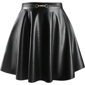 กระโปรงหนังแท้สตรีทคลับกระโปรงหนังแฟชั่นสตรีทแวร์ - Product Image 1