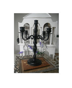 Candelabro de hierro independiente de gran tamaño con brazos artísticos para su uso en salas de eventos, banquetes o entradas de lujo - Product Image 6