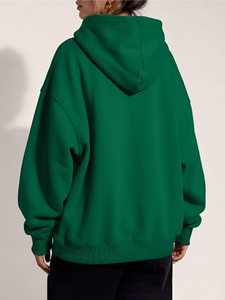 Sweat-shirt à capuche unisexe en molleton épais, coupe oversize, grande taille, pour hommes - Product Image 2