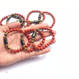 Pulsera del Zodiaco de Aries, Joyería de Piedras Preciosas Naturales de Jaspe Rojo y Ojo de Tigre, Venta al por Mayor - Product Image 3