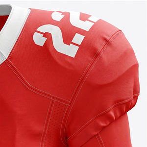 Wholesale Custom <b>Cheap</b> 100% Polyester Half Soccer Uniform Quick Dry Fabric Sports Jersey Sublimated Football Shirt American - Product Image 4