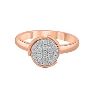Anillo de Oro Rosa de 14K con Racimo de Diamantes Cultivados en Laboratorio - Product Image 2