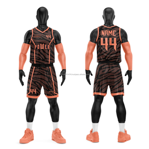 Tenue de basketball pour équipe, uniforme de basketball 100% polyester pour hommes - Product Image 6