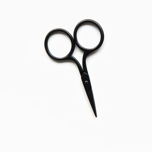 Mini ciseaux en acier à haute teneur en carbone, lames affûtées recouvertes de papier noir, mini ciseaux de couture pour la beauté - Product Image 1