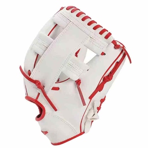 <b>White</b> Red Stitch Durable Lightweight Left-Handed <b>Throw</b> Baseball Glove for Professional Players Training WARPRO INDUSTRY Model - Product Image 2