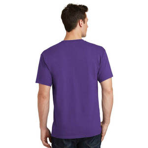 T-shirt en toile de coton streetwear écologique uni pour homme, léger, doux, col rond, décontracté, basique, pour un usage quotidien, vente en gros aux États-Unis - Product Image 6