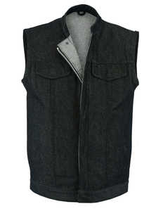 Gilet de moto en jean pour homme Wick - Product Image 3