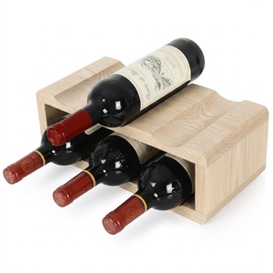 Modern Luxury Acacia Wood <b>Wine</b> Rack Countertop Eco-Friendly Wavy Design 8 Bottle <b>Wine</b> Holder Solid Wood Display Shelf On Sale - Product Image 6