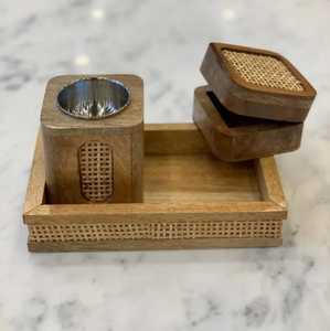 Wholesale Mini Bamboo Wood Incense <b>Burner</b> with Carved Design Durable & Eco-Friendly Religious Use Ash Catcher Stick Holder - Product Image 3