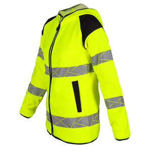Waterproof Unisex High Visibility ANSI Class 3 <b>LED</b> Flash Construction Road Workwear Zipper Winter Warm Reflective Safety - Product Image 2