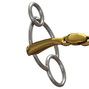Rubber Wrapped Stainless Steel Loose <b>Ring</b> Snaffle Bit Comfort Mouth Link Horse Bit with Customizable Color & Design OEM Service - Product Image 2