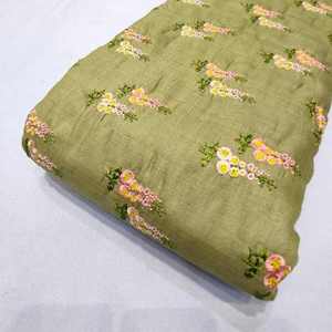 Tissu en Chiffon Brodé Malty Dobby 100% Polyester Respirant Écologique pour Mariage, Couleurs Personnalisées, Fournisseur Textile Export - Product Image 1