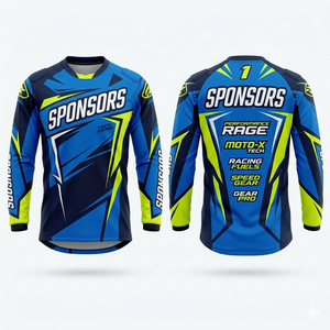 Nuevo Estilo, Transpirable, de Secado Rápido, Jersey de Motocross para Hombre, de Poliéster/Algodón, para Carreras, Descenso, Motociclismo Todoterreno, Ropa Deportiva - Product Image 3