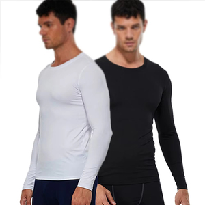 Camisetas interiores elásticas de moda para uniformes médicos, camisetas interiores de enfermería con cuello en V para hombre, uniformes para hospital. - Product Image 6