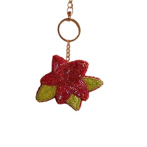 Stylish Handmade Seed Beads Keychain Embroidery Pattern Modern Beaded Embroidery Keychain Seed Beads Accessory - Product Image 1