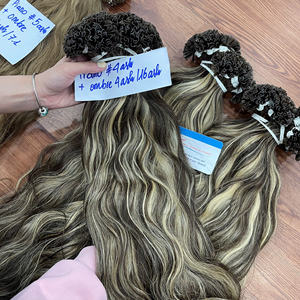 Extensiones de Cabello U-Tip de Color de Moda 2026, Cabello Humano Ondulado Ruso con Cutícula Alineada, Color U-Tip, Directo de Fábrica en Vietnam - Product Image 4