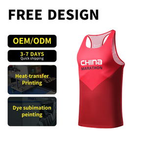 Débardeur de course marathon pour homme, léger, 100 % polyester, séchage rapide, pour activités de plein air et fitness - Product Image 4