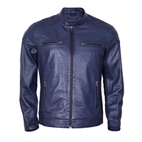 Veste en cuir confortable, légère et élégante pour homme, fabriquée au Pakistan