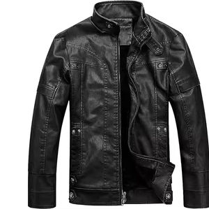 Diseña Tu Propia Chaqueta de Cuero de Moda para Hombre de Alta Calidad |   Chaqueta de cuero con cremallera y manga larga |   Mejor Precio OEM al por Mayor - Product Image 1