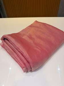 Saris en satin de polyester/nylon luxueux avec finition brillante, tissu tissé de poids moyen pour occasions spéciales - Product Image 3