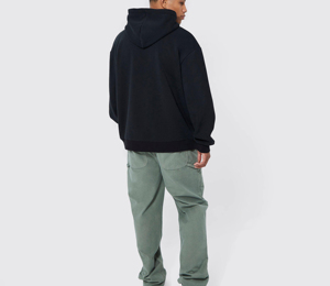 Vente en gros de sweats à capuche unisexes en coton 100% pour l'hiver, coupe ample, personnalisables avec impression en relief 3D - Product Image 4