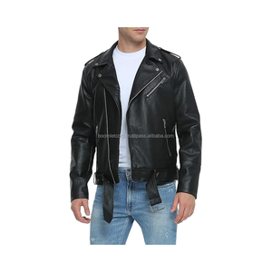 Nuevo artículo Chaquetas de cuero de vaca para hombre de calidad superior Transpirable Motocicleta Personalizada Chaqueta de cuero genuino para hombre - Product Image 3