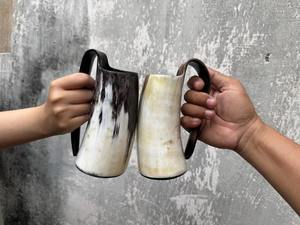 Unique Design Modern Style Eco-Friendly Durable <b>Large</b> Capacity Light Weight Buffalo Horn <b>Mug</b> Reasonable Rate Fashionable Luxury - Product Image 6