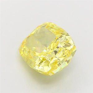 เพชรทรงคุชชั่นคัทสีเหลืองสดใส คุณภาพเยี่ยม ได้รับการรับรองจาก CVD เหมาะสำหรับเครื่องประดับชั้นดี - Product Image 4