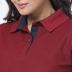 Polo de golf respirant OEM pour femme, chemises de tennis vierges personnalisées pour femme, hauts à col à manches courtes pour femme en gros, direct usine - Product Image 6