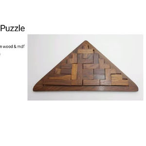 Jeu de puzzle en bois pour enfants, jouet éducatif, jeu de logique, activité amusante en famille, jeu d'intelligence pour enfants, ensemble de jouets écologiques, style antique - Product Image 1