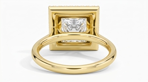Anillo de Compromiso con Diamante Corte Princesa para Mujer, Diamante Clásico Cultivado en Laboratorio - Product Image 4