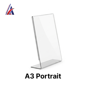 Support de présentation en acrylique en forme de L pour affiches verticales A3, porte-menu, cadre pour brochures, afficheur – Fournisseur OEM B2B de qualité - Product Image 6