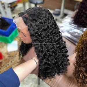 Burmese Curly Perruque Glueless <b>Human</b> Hair <b>Wigs</b> Lace Front Raw Vietnamese Hair Products Curls Hair Lace Front <b>Wig</b> - Product Image 1