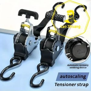 Tenditore Telescopico Automatico con Cricchetto di Fissaggio, Strumento Efficiente per la Legatura del Carico - Product Image 1