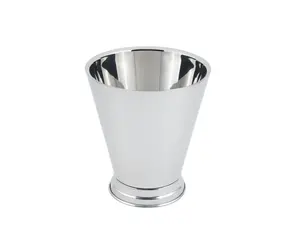 ถังน้ำแข็งอะลูมิเนียมดีไซน์พรีเมียม พร้อมหูจับทองเหลืองแกะสลัก ทำด้วยมือ ทันสมัย เป็นมิตรกับสิ่งแวดล้อม สำหรับใช้บนโต๊ะ  ภาชนะใส่น้ำแข็ง Zahid Exports - Product Image 1