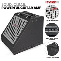 Amplificateur de batterie électrique professionnel 80W avec haut-parleur de 8 pouces et égaliseur 3 bandes Modèle D0100XUCDXV