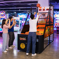 Machine de basket-ball électronique d'arcade pour adultes, à monnayeur, pour compétition interactive en intérieur