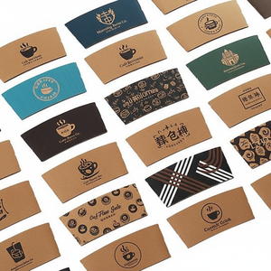 Manchon en papier kraft pour gobelets, fabriqué au Vietnam, avec logo personnalisé, écologique, compatible micro-ondes, pour gobelets à café, thé et autres boissons - Product Image 3