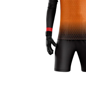 Ensemble de gardien de but à pois, maillot à col rond à manches longues et short pour homme, séchage rapide, évacuation de l'humidité, polyester écologique, football - Product Image 6