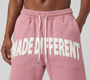 Men Premium Streetwear Drawstring Puff Printed Satin Sweat <b>Shorts</b> <b>Gym</b> Workout 440gsm Anti-UV Quick Dry Breathable - Product Image 5