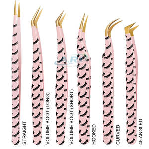 แหนบต่อขนตาสำหรับการต่อขนตาและจัดแต่งทรงเครื่องสำอางอย่างแม่นยำ แหนบต่อขนตาแบบมืออาชีพ - Product Image 5