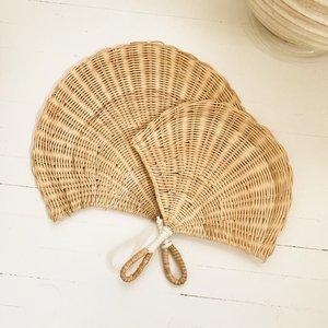 พัดลมหวายแขวนผนังอุปกรณ์ศิลปะสำหรับตกแต่งบ้าน - Product Image 3