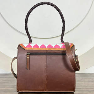 กระเป๋าถือหนังวัวลายลายตารางหมากรุกสีชมพูทันสมัยกระเป๋าเก็บของของดีไซเนอร์สำหรับผู้หญิง - Product Image 5