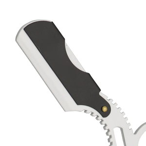 Maquinilla de Afeitar Profesional de Acero Inoxidable con Anillo para Dedos, para Hombres, Depilación Facial, Recorte de Barba, Duradera y Fácil de Usar - Product Image 3