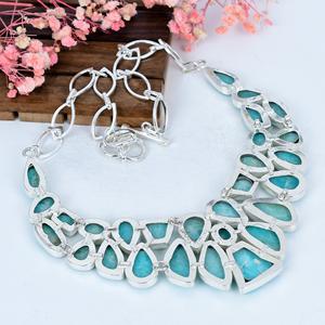 สร้อยคออะเมโซไนต์เงินแท้ งานแฮนด์เมด สไตล์โบโฮ ของขวัญสำหรับเธอ - Product Image 3