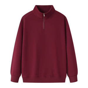 Sudadera deportiva al por mayor con media cremallera y cuello simulado para hombre, ideal para colecciones minoristas de ropa deportiva. - Product Image 6