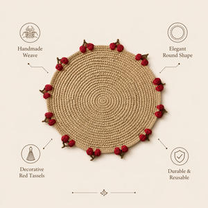 Export Selling <b>Table</b> <b>Mat</b> Best Selling High on Demand Raffia <b>Table</b> <b>Mat</b> for Dinning Room Decoration Use at Low Price - Product Image 4